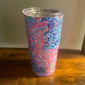 Lily Pulitzer Insulated Tumbler Travel Mug Splendor in the Sand 20 oz